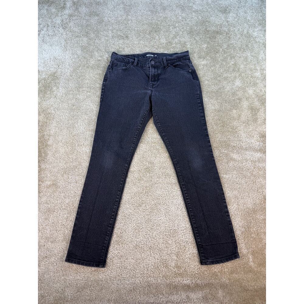 Old Navy Women's Black Size 2 Short Curvy Skinny Mid Rise Stretch Jeans B425